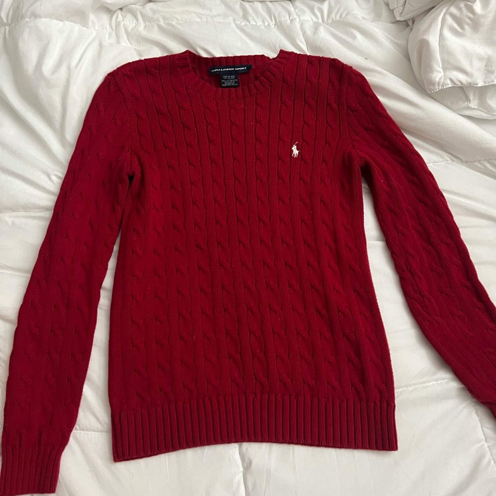 Red RL sweater